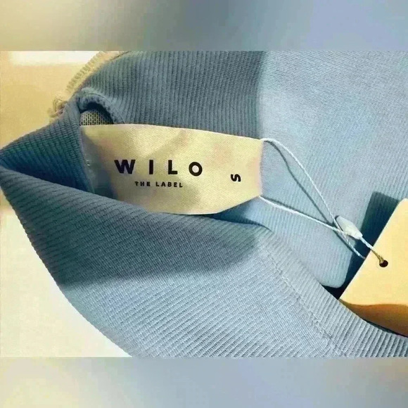 Wilo The Label, Short Rib Romper, Women’s Size Small, Blue, NWT - Picture 8 of 9